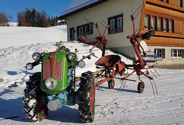 Der Schweizer Bauer: Kleine Passagiere auf Papas Traktor